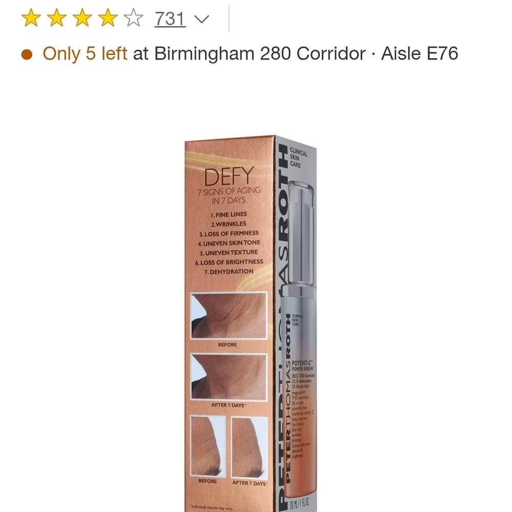 Peter Thomas Roth Defy Serum - Silver and White